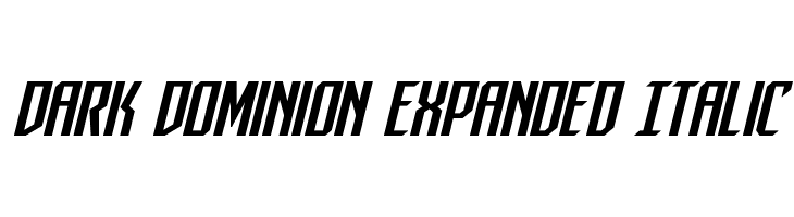 Dark Dominion Expanded Italic  नि: शुल्क फ़ॉन्ट्स डाउनलोड