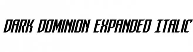 Dark Dominion Expanded Italic  Fuentes Gratis Descargar