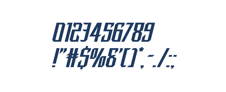 Dark Dominion Expanded Italic Other Characters