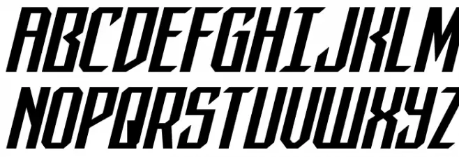 Dark Dominion Expanded Italic Schriftart Groß