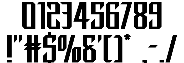 Dark Dominion Expanded Font OTHER CHARS
