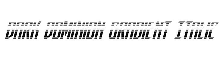Dark Dominion Gradient Italic  font caratteri gratis
