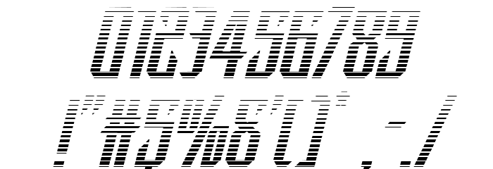 Dark Dominion Gradient Italic Font OTHER CHARS