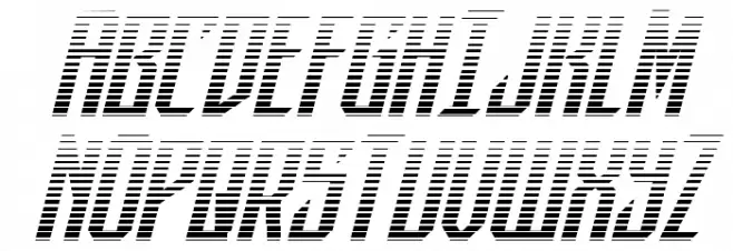 Dark Dominion Gradient Italic Schriftart Groß