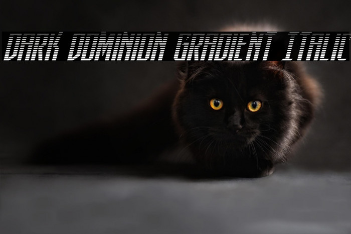 Dark Dominion Gradient Italic Example 3