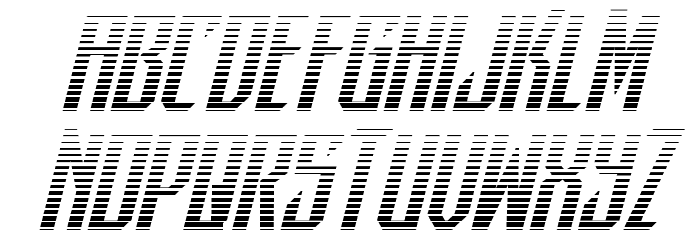 Dark Dominion Gradient Italic Font LOWERCASE