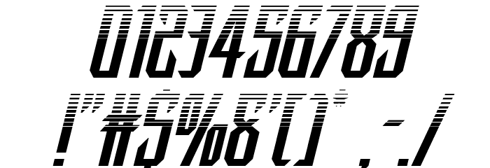 Dark Dominion Halftone Italic Font OTHER CHARS