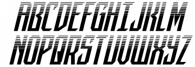 Dark Dominion Halftone Italic 字体 大写