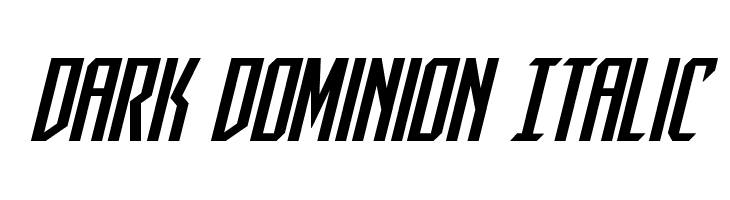 Dark Dominion Italic  नि: शुल्क फ़ॉन्ट्स डाउनलोड