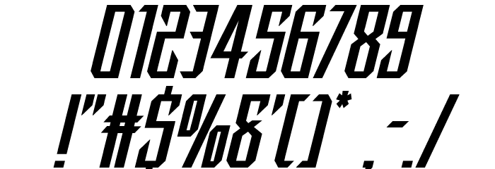 Dark Dominion Italic Font OTHER CHARS