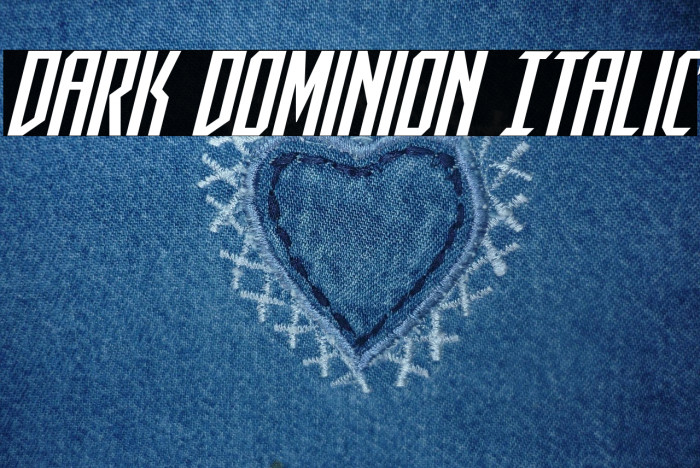 Dark Dominion Italic Example 3