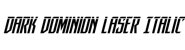 Dark Dominion Laser Italic  Descarca Fonturi Gratis