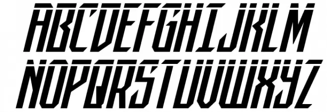 Dark Dominion Laser Italic Fonte MAIÚSCULAS