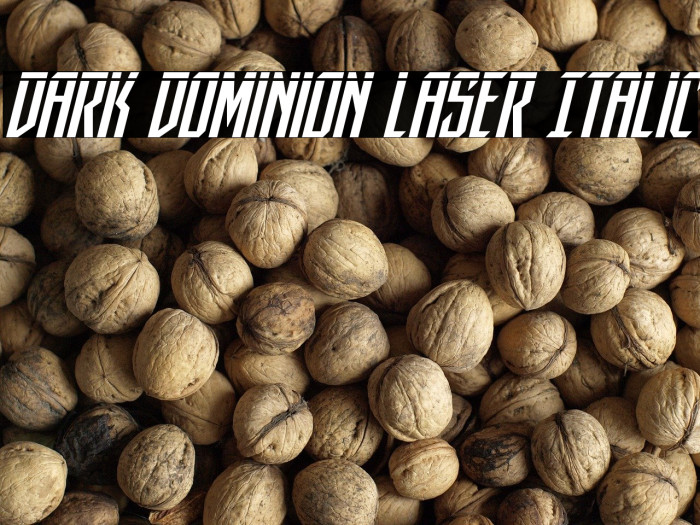 Dark Dominion Laser Italic Example 1