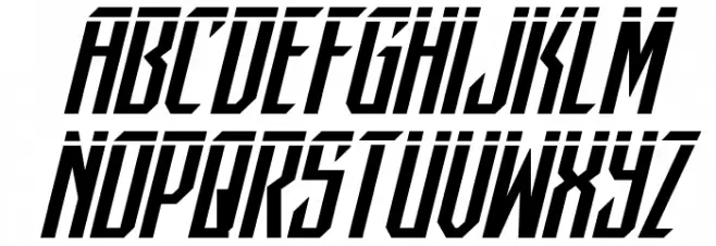 Dark Dominion Laser Italic خط أحرف صغيرة
