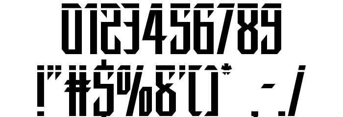 Dark Dominion Laser Font OTHER CHARS