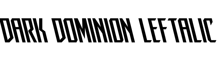 Dark Dominion Leftalic  baixar fontes gratis