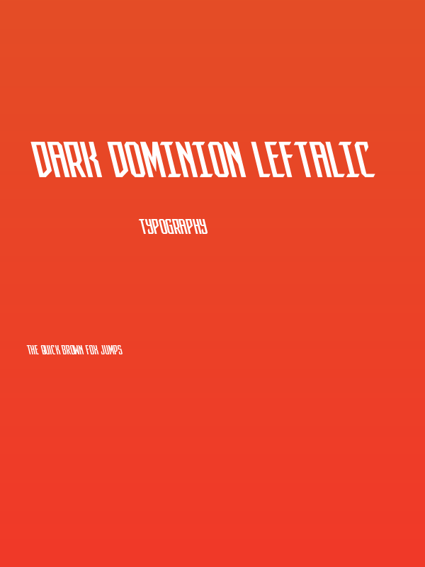 Dark Dominion Leftalic Poster