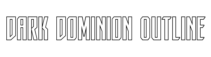 Dark Dominion Outline  नि: शुल्क फ़ॉन्ट्स डाउनलोड
