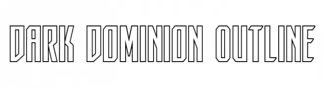 Dark Dominion Outline  Fuentes Gratis Descargar