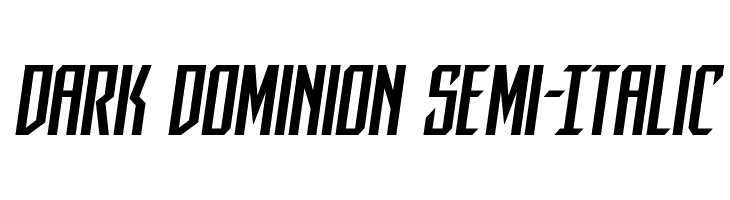 Dark Dominion Semi-Italic  フリーフォントのダウンロード