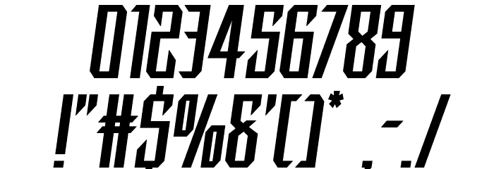 Dark Dominion Semi-Italic Font OTHER CHARS