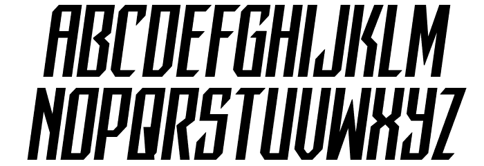Dark Dominion Semi-Italic Font LOWERCASE