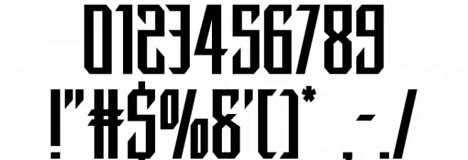 Dark Dominion Font OTHER CHARS