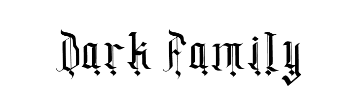 Dark Family  フリーフォントのダウンロード