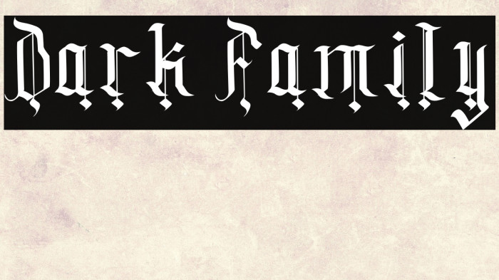 Dark Family Example 2