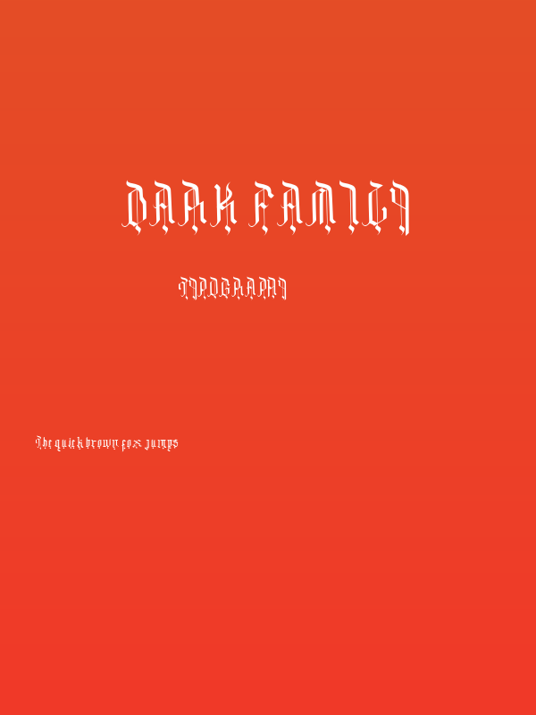 Dark Family Poster