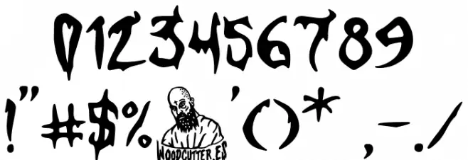 Dark Fantasy Font Alte caractere