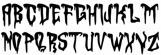Dark Fantasy Font Litere mari