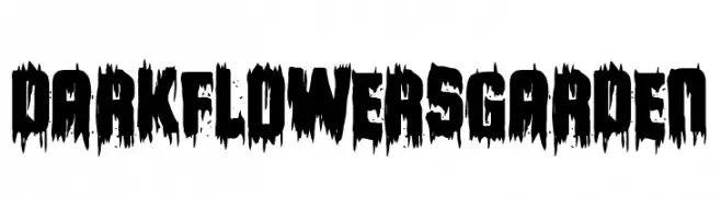 Dark Flowers Garden  Frei Schriftart Herunterladen
