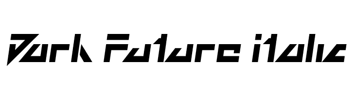 Dark Future Italic  Free Fonts Download