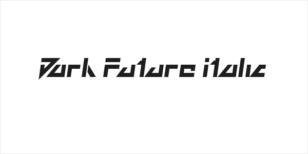 Dark Future Italic Logo
