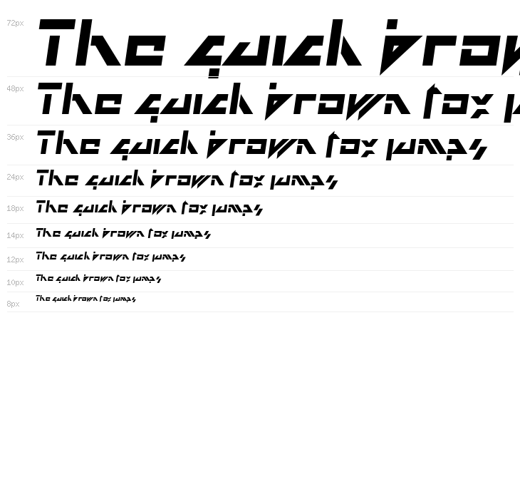 Dark Future Italic Waterfall