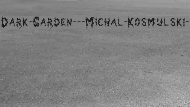 Dark-Garden---Michal-Kosmulski- Fuentes examples