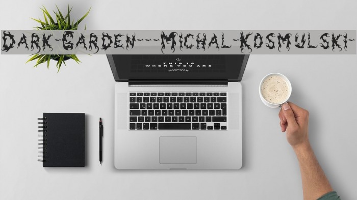 Dark-Garden---Michal-Kosmulski- Font examples