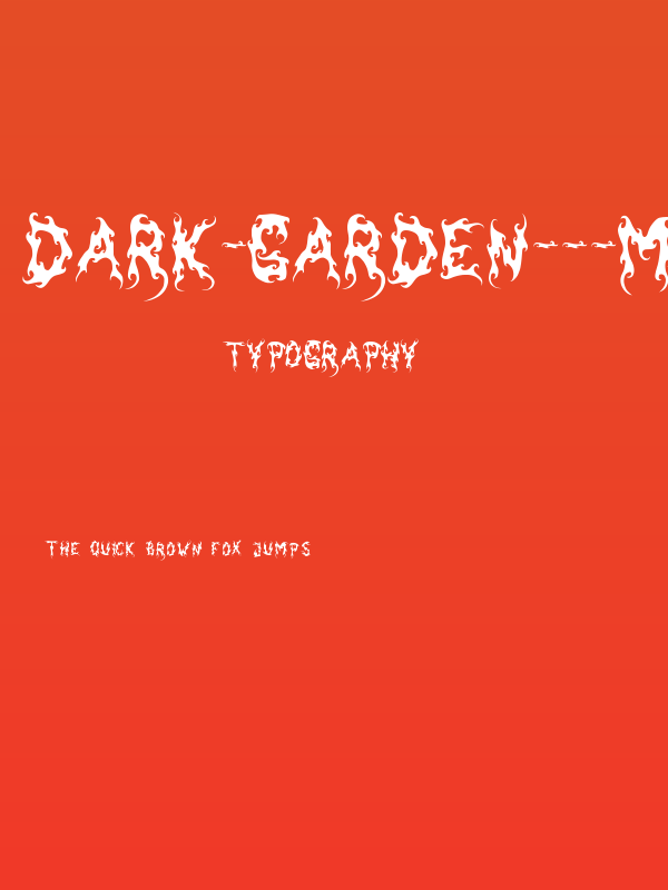 Dark-Garden---Michal-Kosmulski- Poster