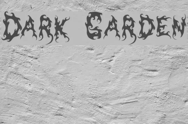 Dark Garden Шрифта examples