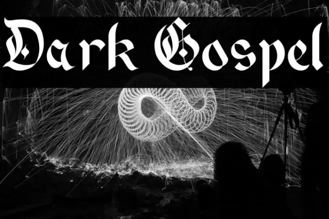 Dark Gospel Font examples