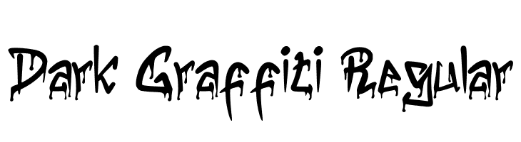 Dark Graffiti Regular  baixar fontes gratis