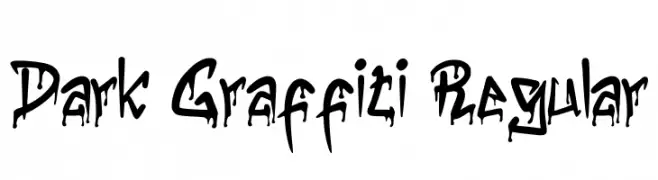 Dark Graffiti Regular  Скачать бесплатные шрифты