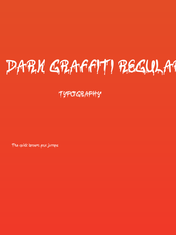 Dark Graffiti Regular Poster