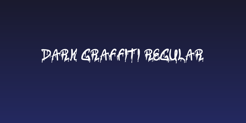 Dark Graffiti Regular Social Header