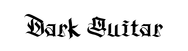Dark Guitar  font caratteri gratis