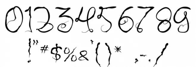 Dark Halloween Font OTHER CHARS