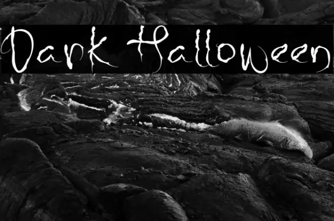 Dark Halloween Font examples