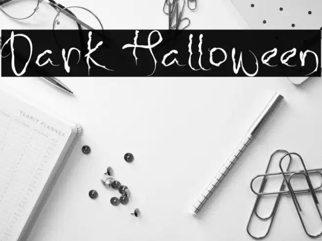 Dark Halloween Font examples